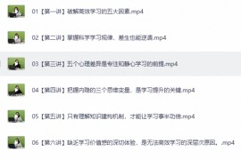 十节课破解高效学习的密码，实现普通生到尖子生的逆袭！（完结）
