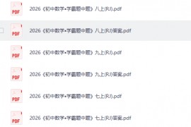 2026《初中数学•学霸题中题》789上册(RJ)